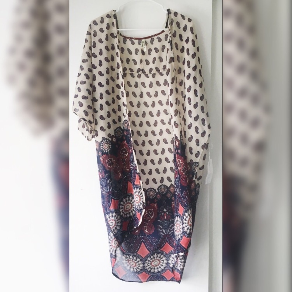 Live 4 Truth off white sheer cardigan